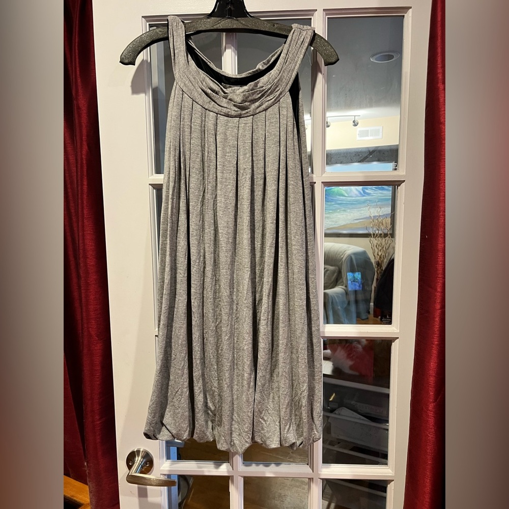 Zara Basic Light Gray Knit Top